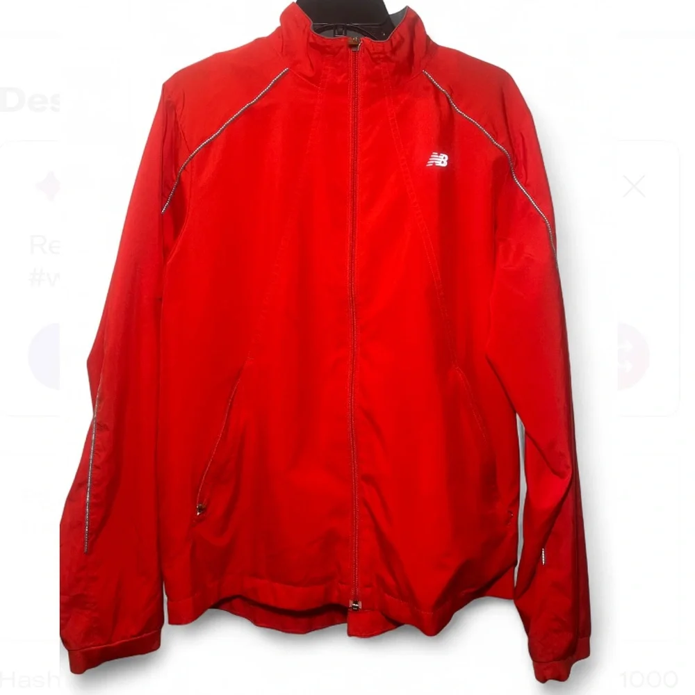 New Balance Men's Bright Red Windbreaker